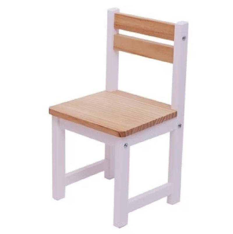 TikkTokk: Little Boss Square Table & Chairs Set - White/Natural