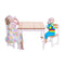 TikkTokk: Little Boss Square Table & Chairs Set - White/Natural