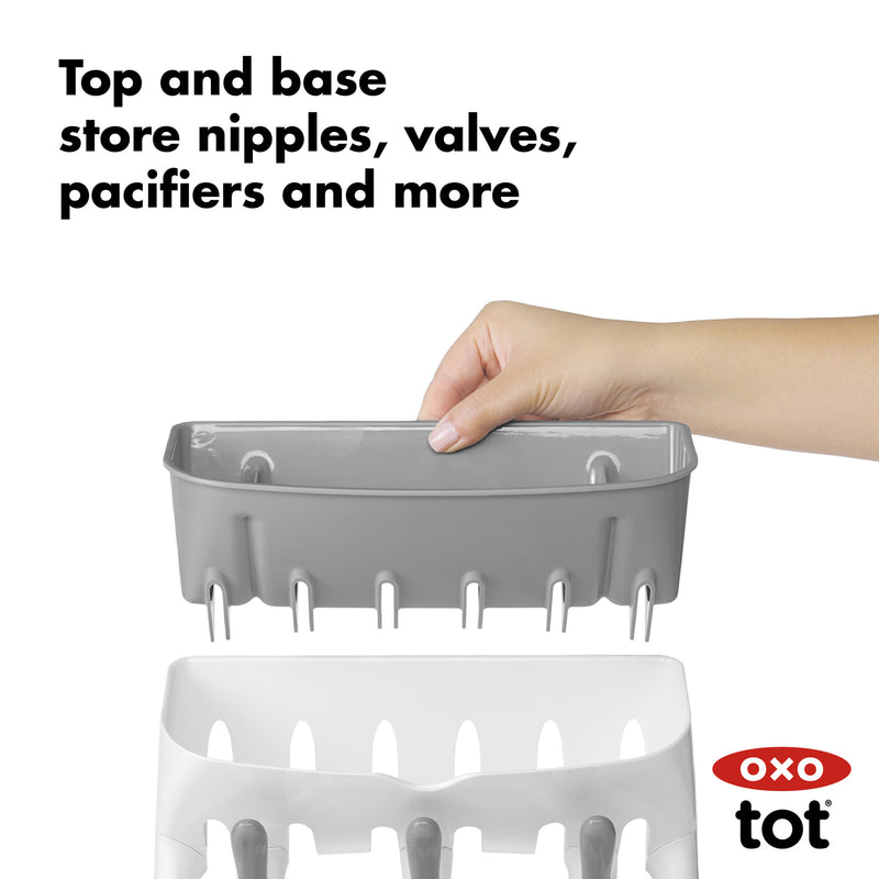 OXO Tot: Space Saving Drying Rack (Grey)