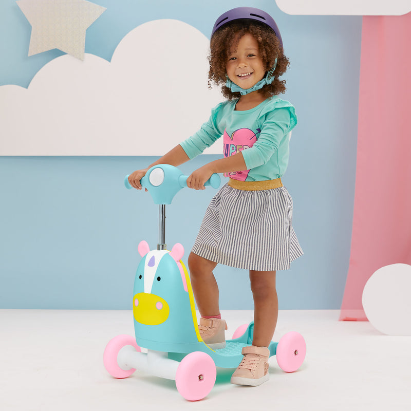 Skip Hop: Zoo Ride On 3 In 1 Scooter - Unicorn