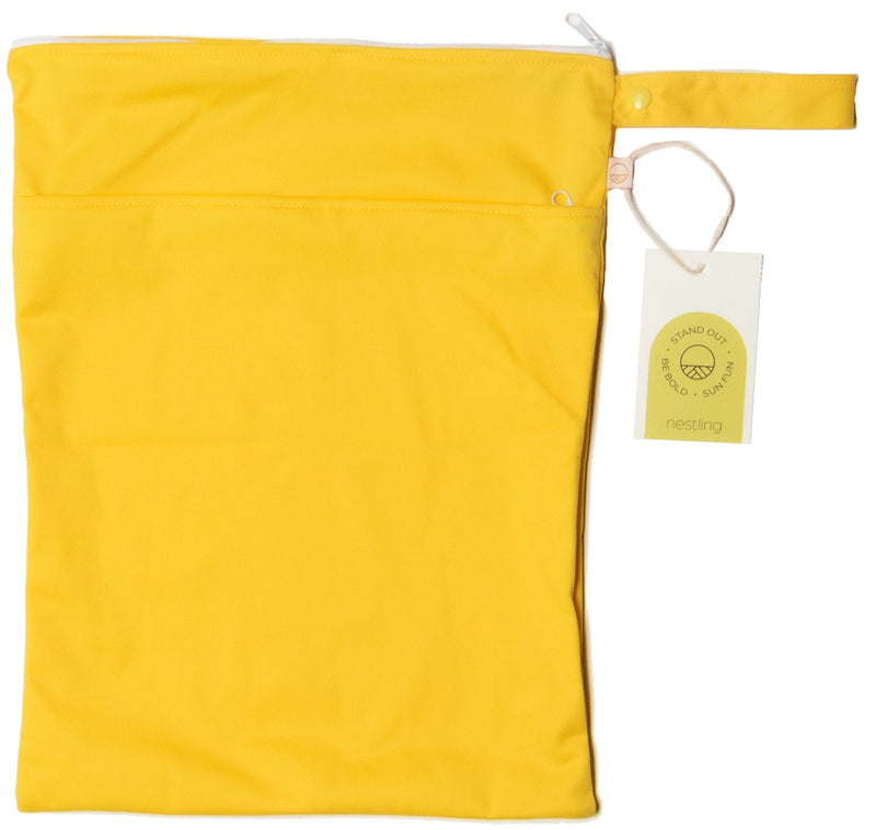 Nestling: Neon by Nestling Double Pocket Wet Bag - Sunshine