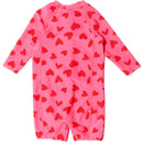 Nestling: Shortie Swimmers - Pink Hearts (6-12 months)