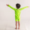 Nestling: Swim Rash Vest - Green Bolts (1-2 years)