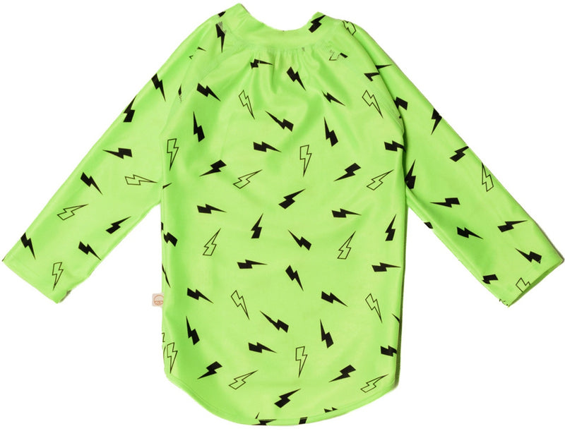 Nestling: Swim Rash Vest - Green Bolts (2-3 years)