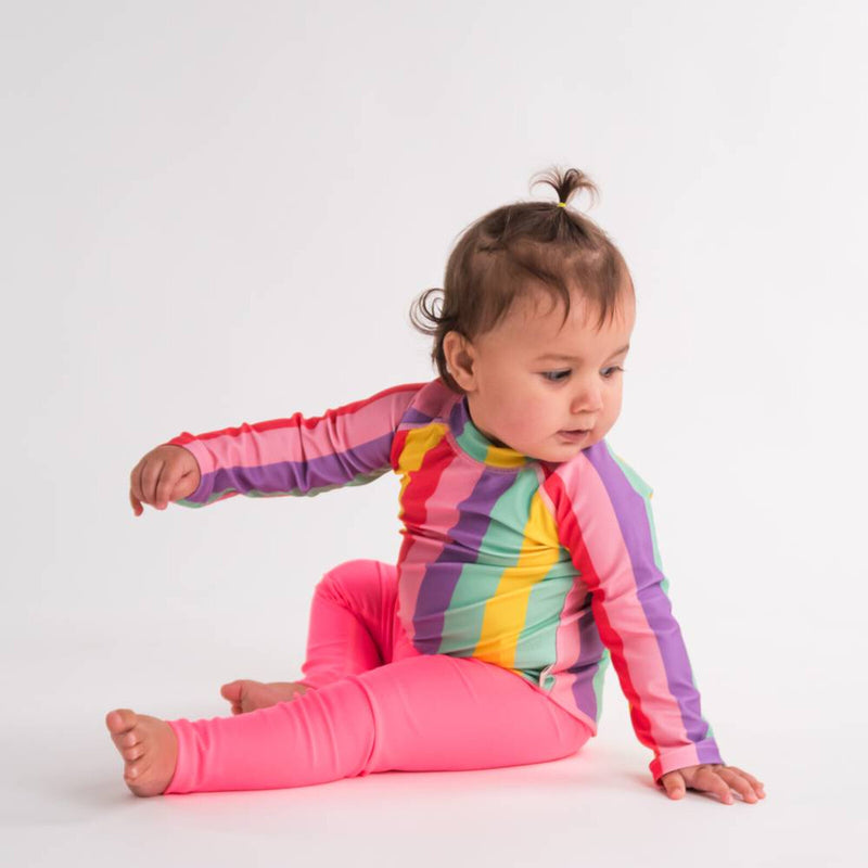 Nestling: Swim Rash Vest - Unicorn Stripe (2-3 years)