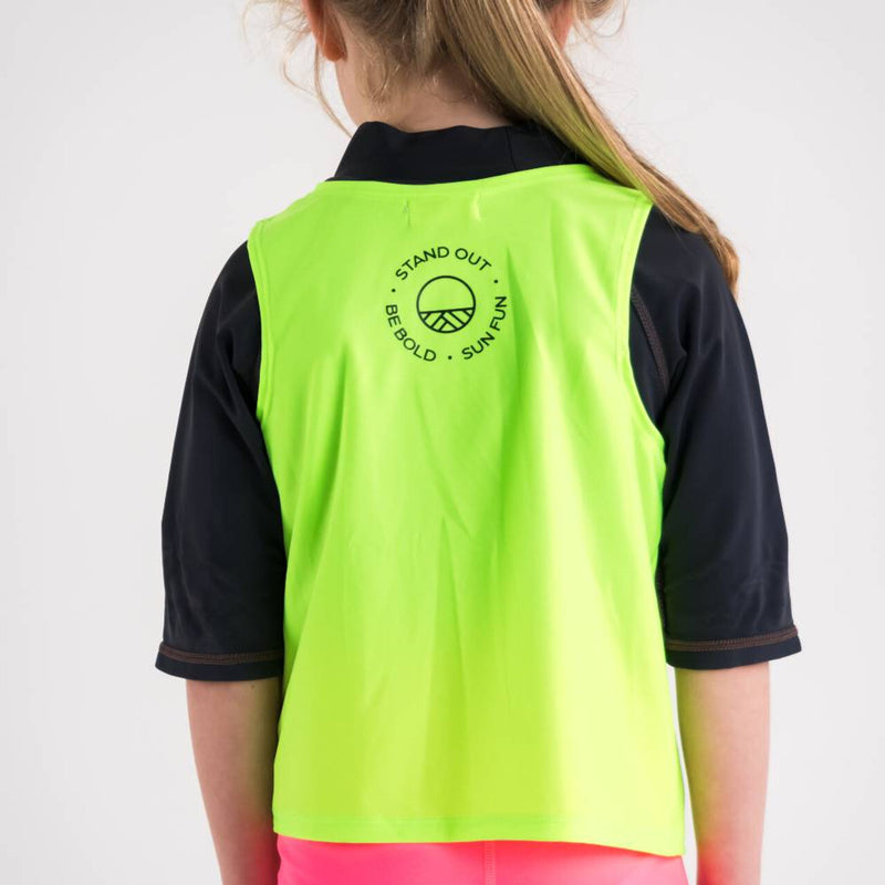 Nestling: Be Seen Over Vest - Neon Green (6-12 months)