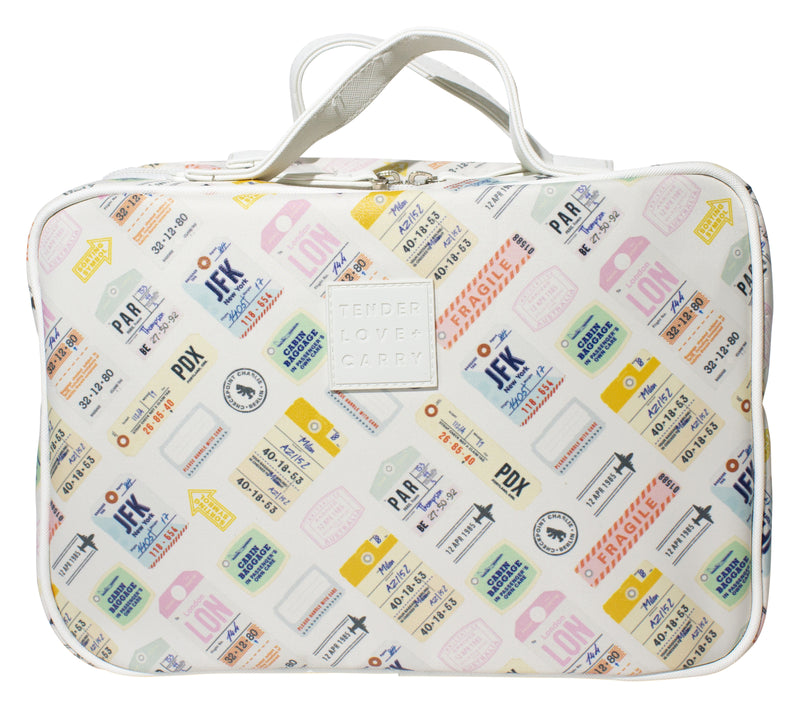 Tender Love + Carry: Hanging Washbag - Ticket Print