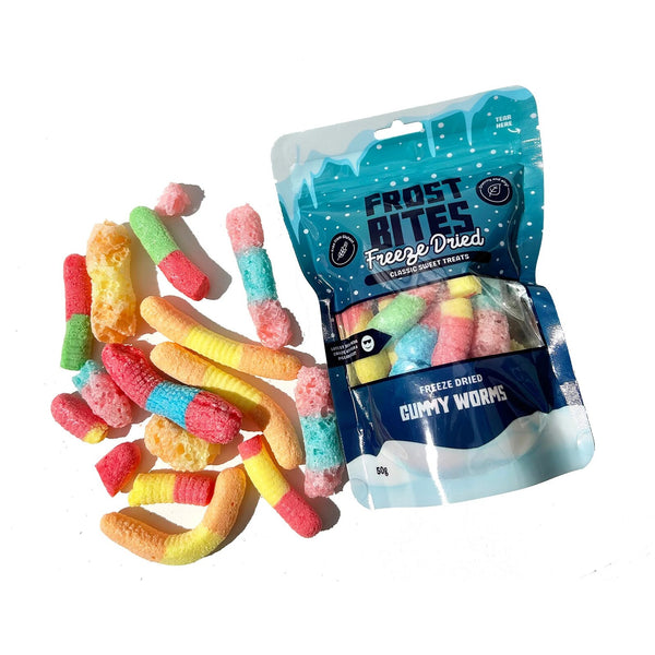 Frost Bites Freeze Dried Sweets: Gummy Worms