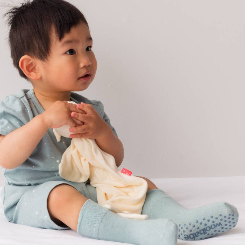 Woolbabe: Merino & Organic Cotton Sleepy Socks - Tide (4-6 years)