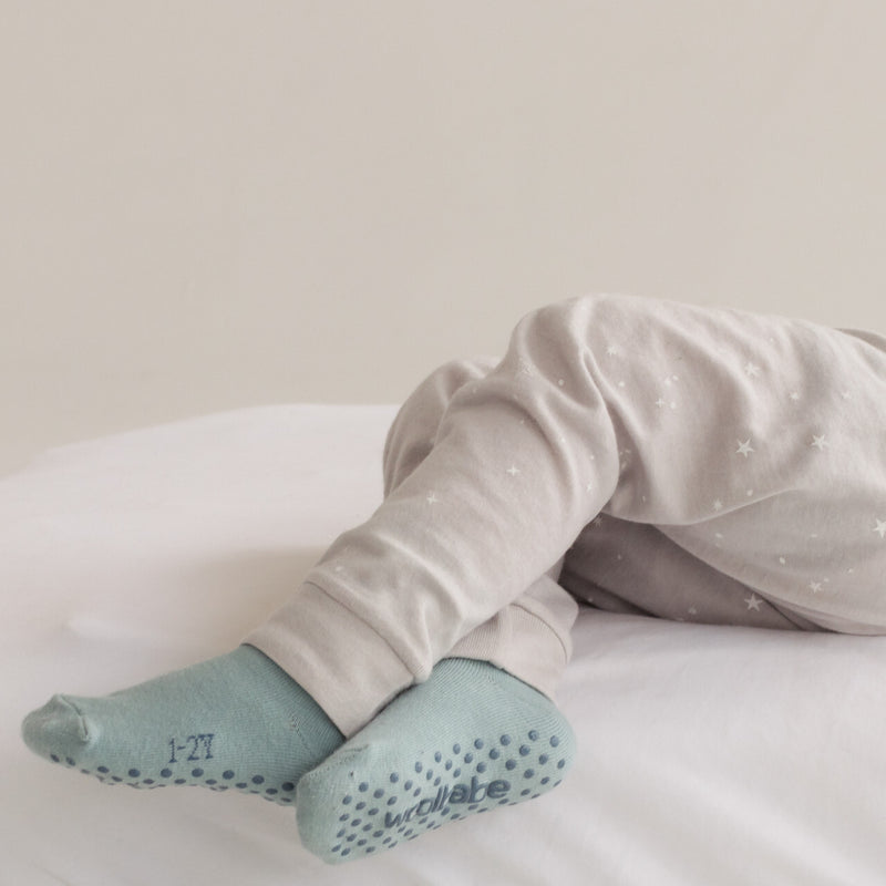 Woolbabe: Merino & Organic Cotton Sleepy Socks - Tide (4-6 years)