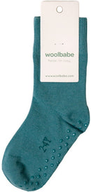 Woolbabe: Merino & Organic Cotton Sleepy Socks - Pine (4-6 years)