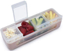 Melii: 4 Compartment Snackle Box - Pink