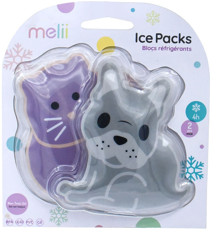 Melii: Gel Ice - Cat + Bulldog (2 Pack)