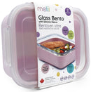 Melii: Glass Conatiner with Silicone Sleeve - Pink (740ml)