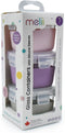 Melii: Glass Containers with Sleeve - Pink + Purple + Grey (3pc Set)