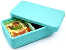 Melii: Silicone Bento with Removable Dividers - Blue + Mint