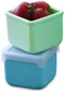 Melii: Silicone Snack Container 2 Pack - Blue + Mint