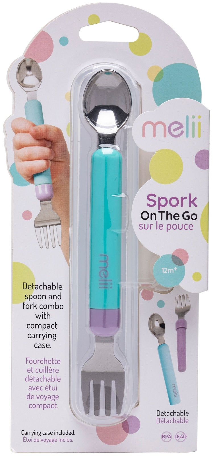 Melii: Spork On the Go - Blue + Purple