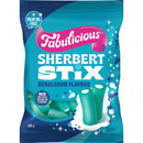 RJ's Fabulicious Sherbert Stix - Bubblegum 180g (12 Pack)