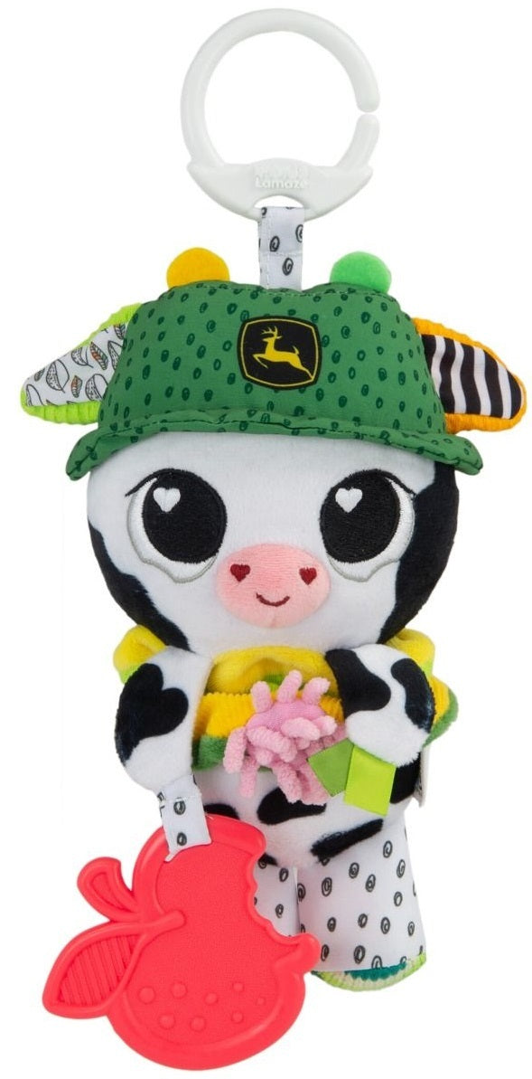 Lamaze & John Deere: Bella the Cow Clip & Go Activity Toy