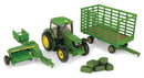 John Deere: 1:64 Tractor with Square Bailer