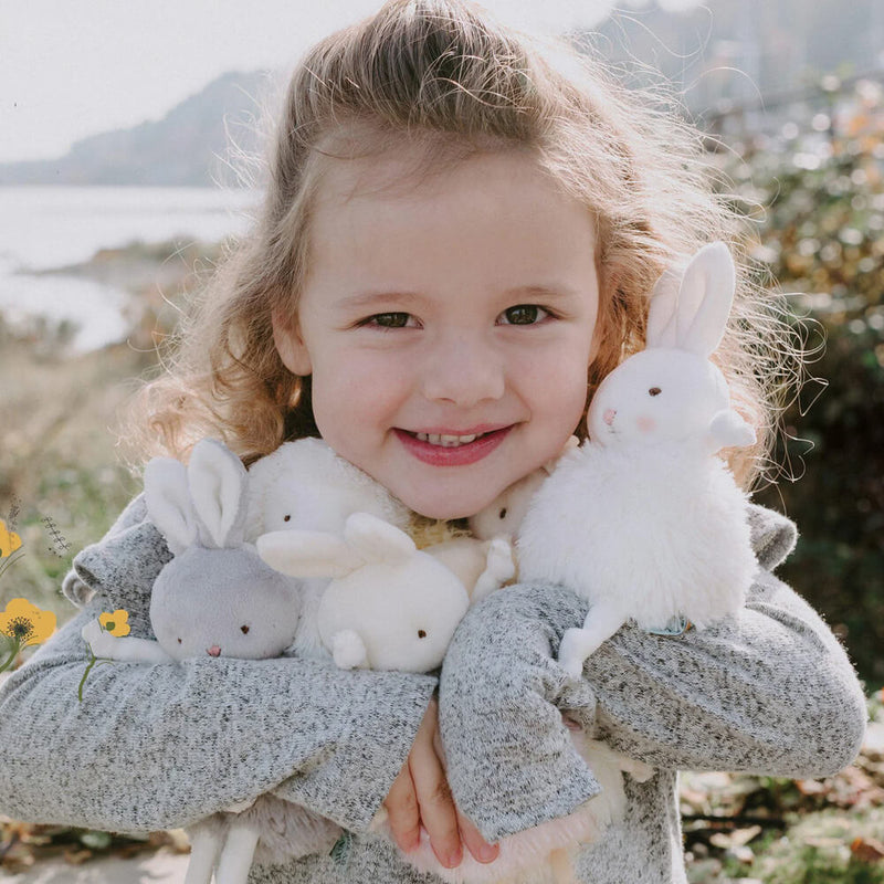 Bunnies by the Bay: 'Kiddo Lamb' Roly Poly Soft Toy - White (12cm)