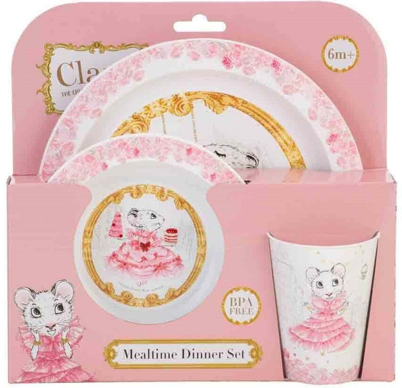 Claris: Kids 3 Piece Dinner Set - Pink