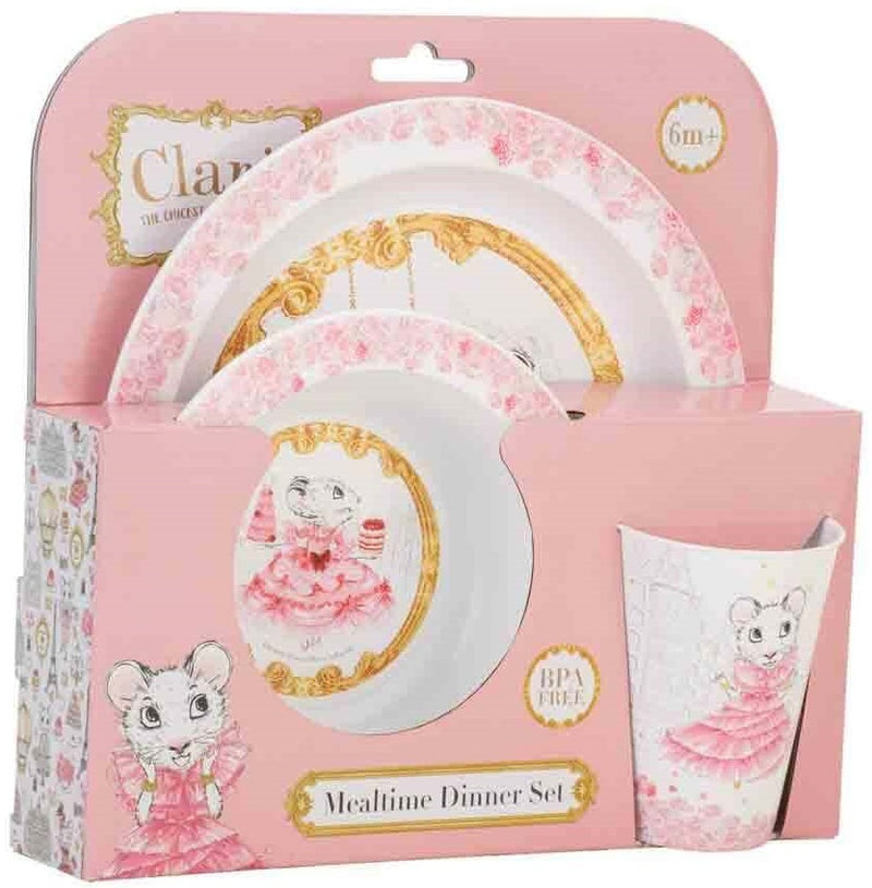 Claris: Kids 3 Piece Dinner Set - Pink