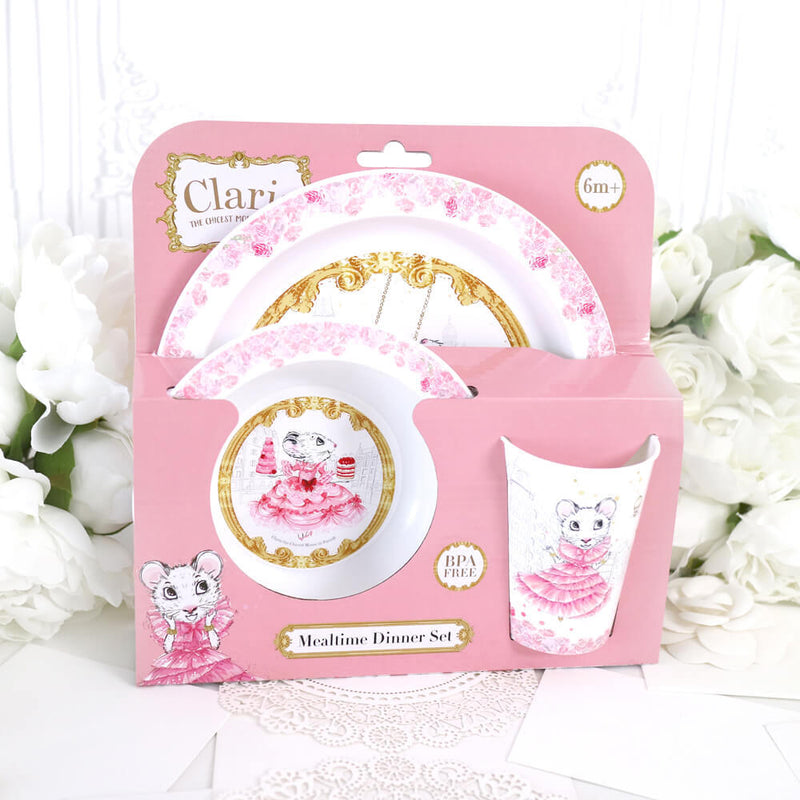 Claris: Kids 3 Piece Dinner Set - Pink