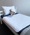 Brolly Sheets: Bed Pad without Wings - White