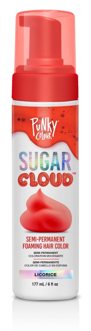 Punky: Sugar Cloud Semi-Permanent Foam Hair Colour - Licorice Red (177ml)