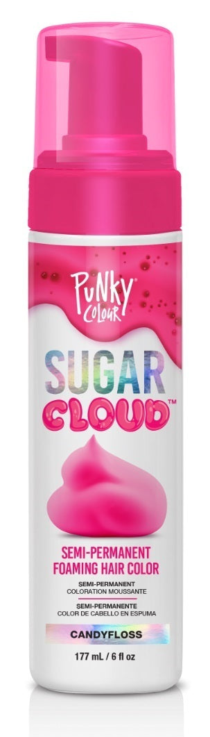 Punky: Sugar Cloud Semi-Permanent Foam Hair Colour - Candy Floss Pink (177ml)