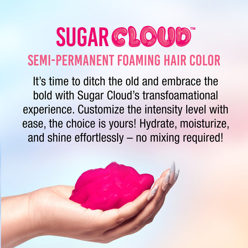 Punky: Sugar Cloud Semi-Permanent Foam Hair Colour - Candy Floss Pink (177ml)