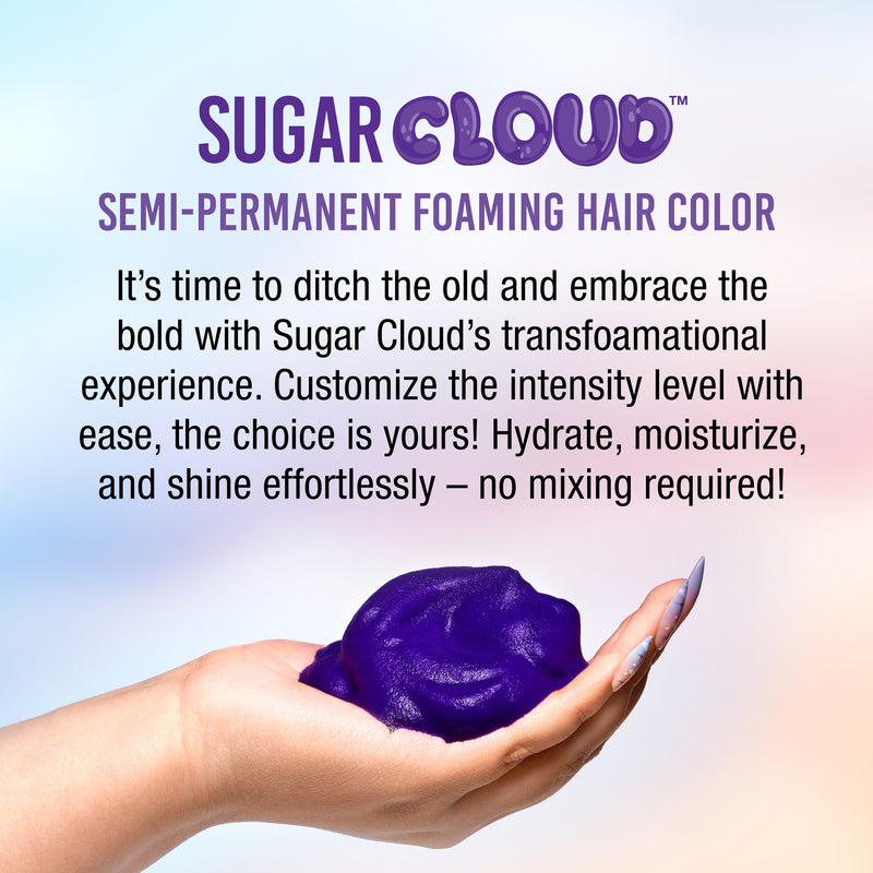 Punky: Sugar Cloud Semi-Permanent Foam Hair Colour - Pop Rock Purple (177ml)