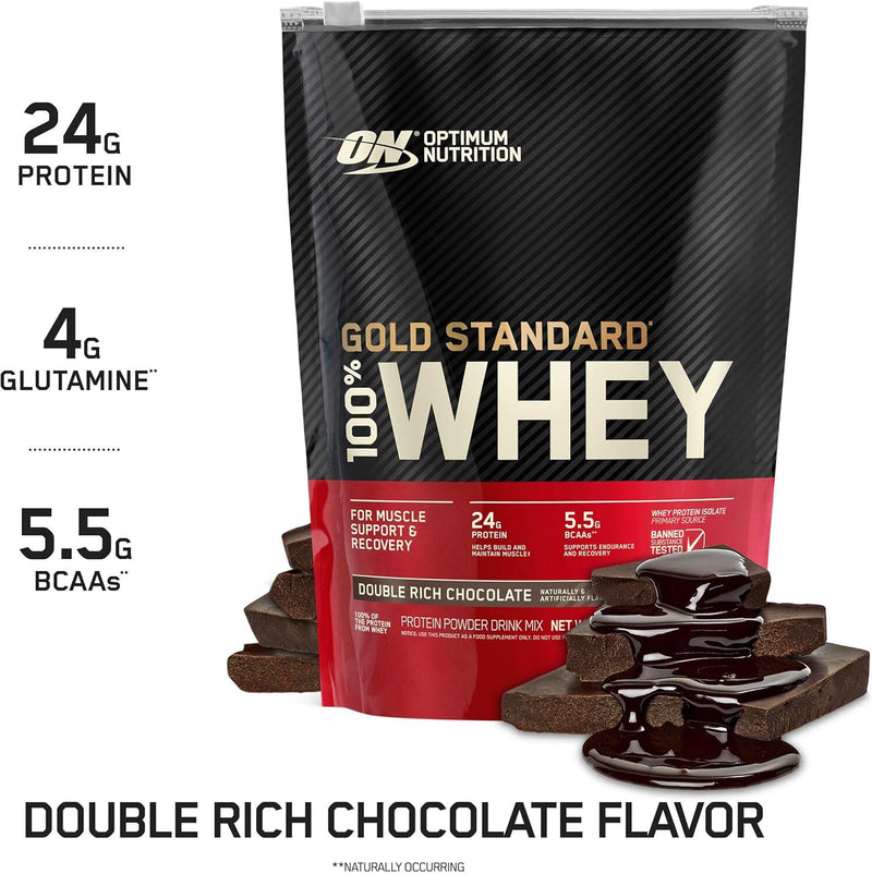 Optimum Nutrition Gold Standard 100% Whey Protein - Double Rich Chocolate - 454g