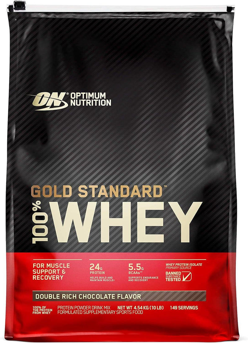 Optimum Nutrition Gold Standard 100% Whey Protein - Double Rich Chocolate - 4.55kg