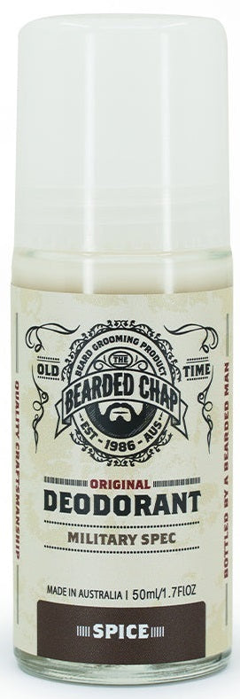 The Bearded Chap: Military Spec Roll On Deodorant - Spice (50ml)