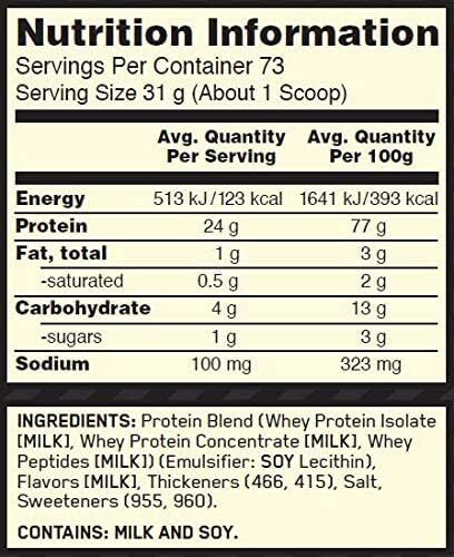 Optimum Nutrition Gold Standard 100% Whey Protein - Vanilla Ice Cream (2.27kg)