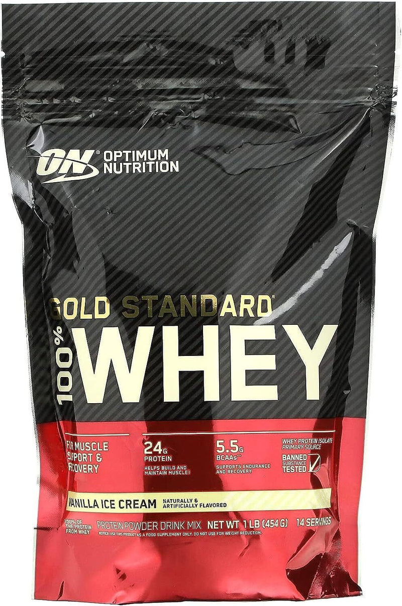 Optimum Nutrition Gold Standard 100% Whey Protein - Vanilla Ice Cream (454g)