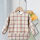 Munch: Baby Long Sleeve Bib - Tartan