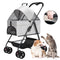 ZOOMIES 3-in-1 Foldable Pet Stroller - Grey