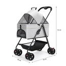 ZOOMIES 3-in-1 Foldable Pet Stroller - Grey