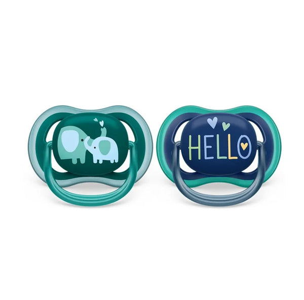 Avent: Ultra Air Pacifier - 2 Pack (18+ Months) - Blue