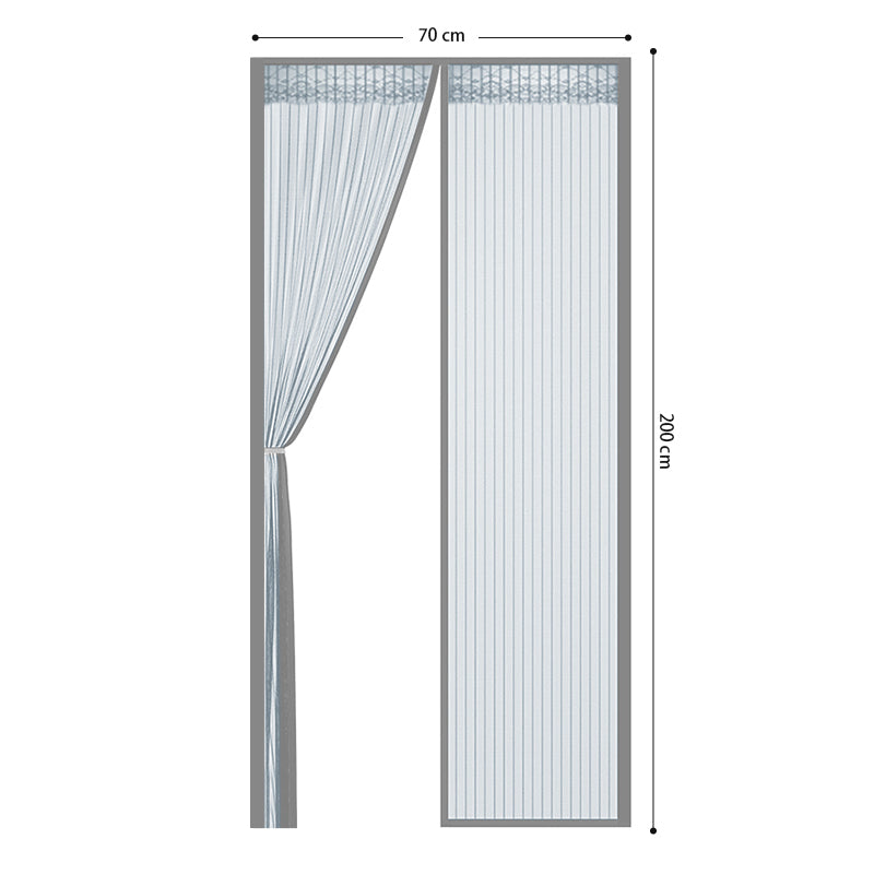 COMFEYA 70x200cm Magnetic Screen Door - Silver