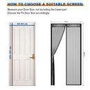 COMFEYA 70x200cm Magnetic Screen Door - Black