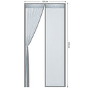 COMFEYA 120x220cm Magnetic Screen Door - Silver