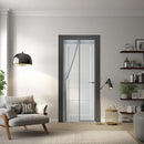 COMFEYA 120x220cm Magnetic Screen Door - Silver