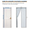 COMFEYA 120x220cm Magnetic Screen Door - Silver