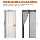 COMFEYA 120x220cm Magnetic Screen Door - Black