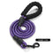 ZOOMIES 1.5M Reflective Threads Dog Leash with Padded Handle - Purple